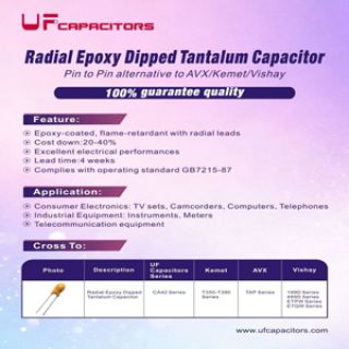 Introducing Topdiode Radial Epoxy Dipped Tantalum Capacitor!  